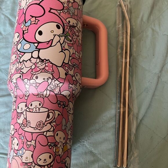 Sanrio Pink My Melody Stainless Steel Tumbler - Picture 4 of 9